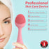Lady Pionting Towards Agaro Facial Clensing Massager